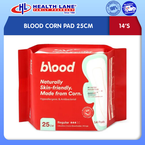 BLOOD CORN PAD 25CM (14'S)